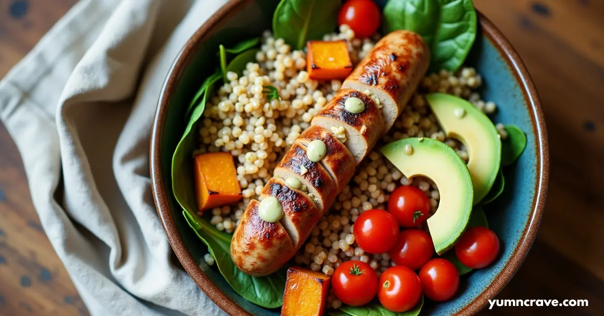 Chicken Sausage and Quinoa Power Bowl